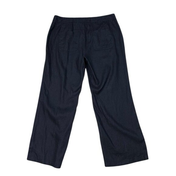 *INC International Concepts Linen Pant Womens 16W Black Summer Coastal Resort - Picture 4 of 6